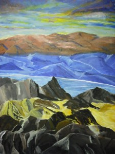 One of my favorites: it's acrylic and I love all the color.